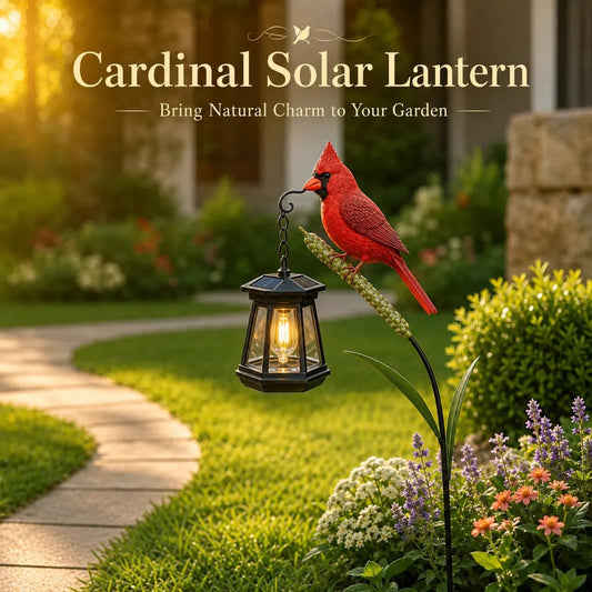 🔥Hot Sale 58% OFF🐦 Cardinal Solar Light—A Beautiful Garden Light That Feels Full of Life