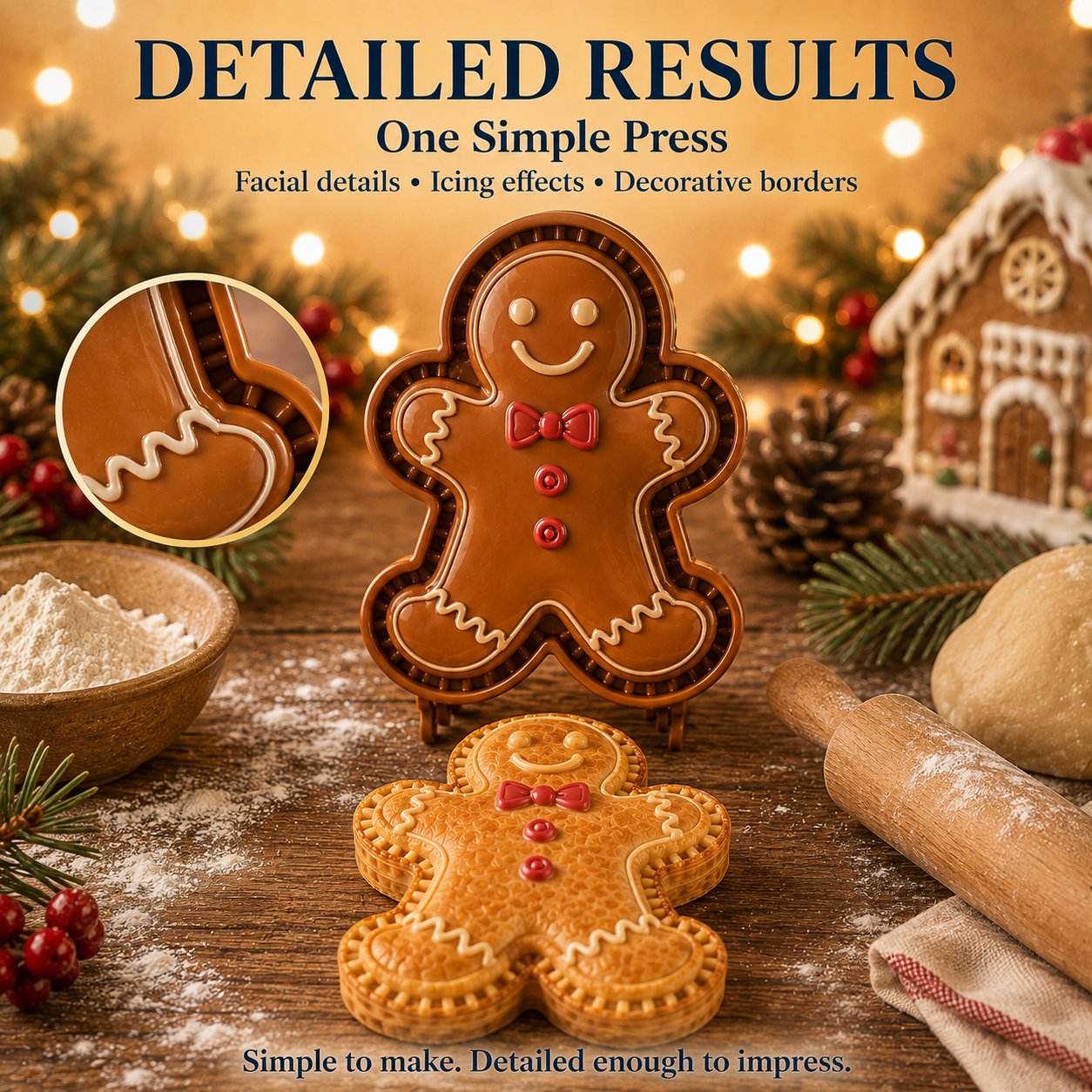 ⏳ Last Day50% OFF – 🎄 9-Design Christmas Mini Pie Mold Collection | Reusable Embossed Molds for Shaping Detailed Santa, Snowman, Reindeer, Tree & Holiday Pies 🥧✨