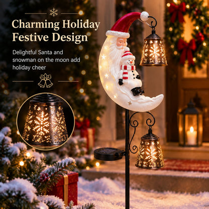 🔥Last Day 49% OFF🔔 Christmas Moon Solar Stake Light