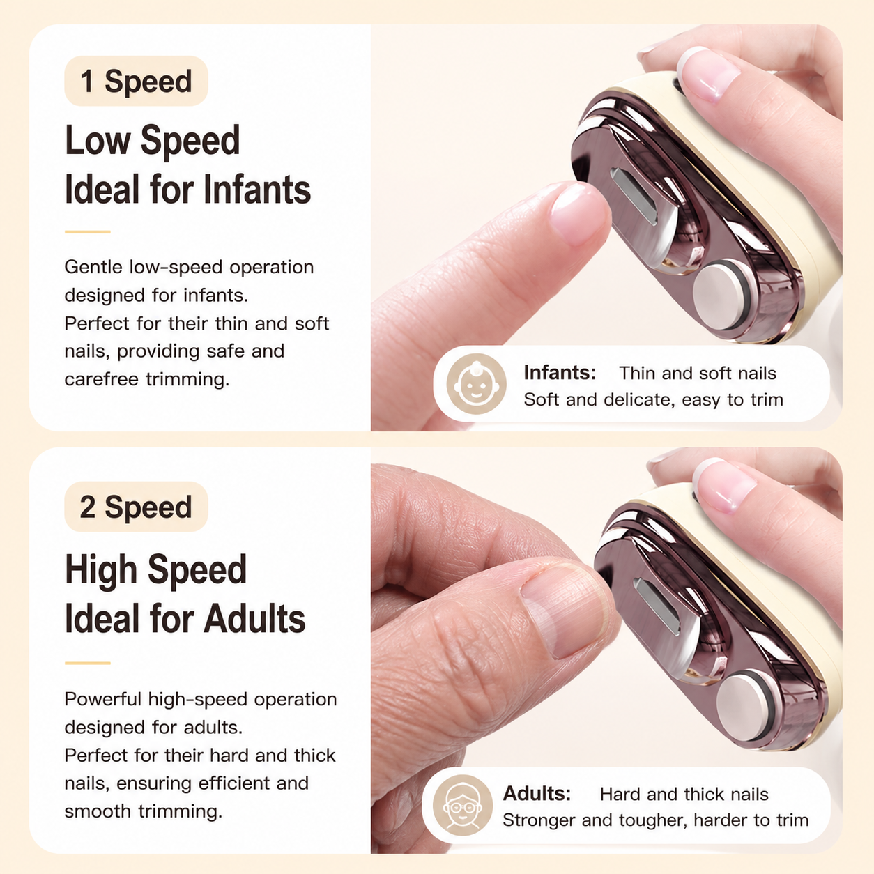 🏅 2-in-1 Smart Electric Nail Clipper & Polisher 🌟