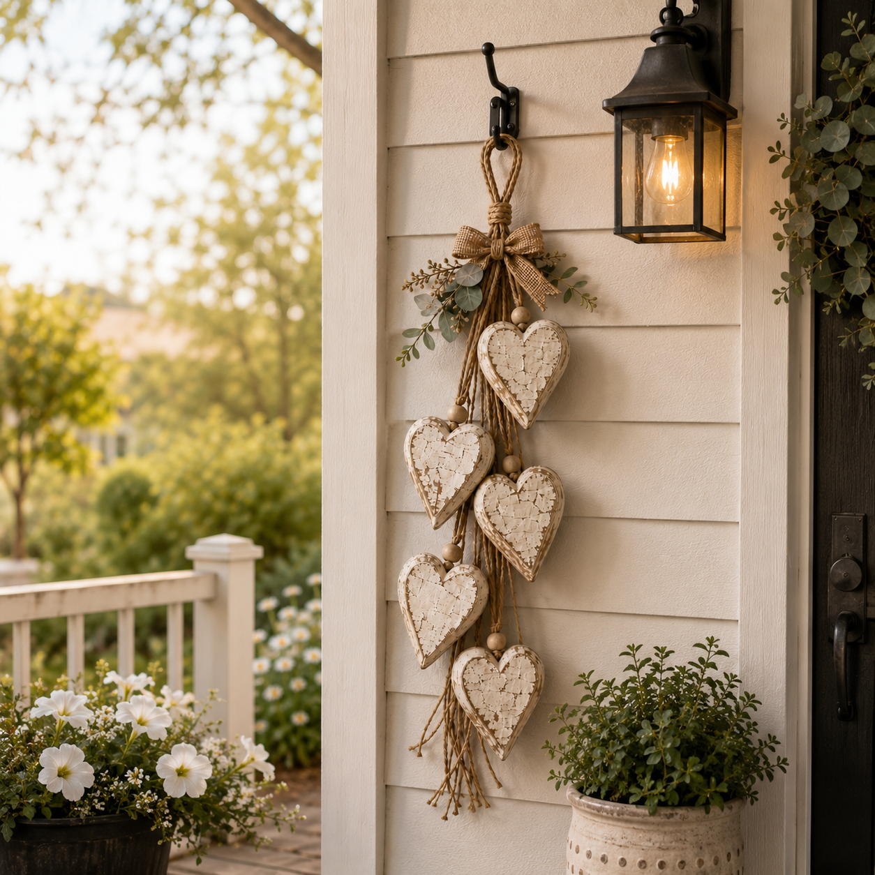 🤎 Handcrafted Hanging Heart Wall Decor – A Heartwarming Gift for Every Home