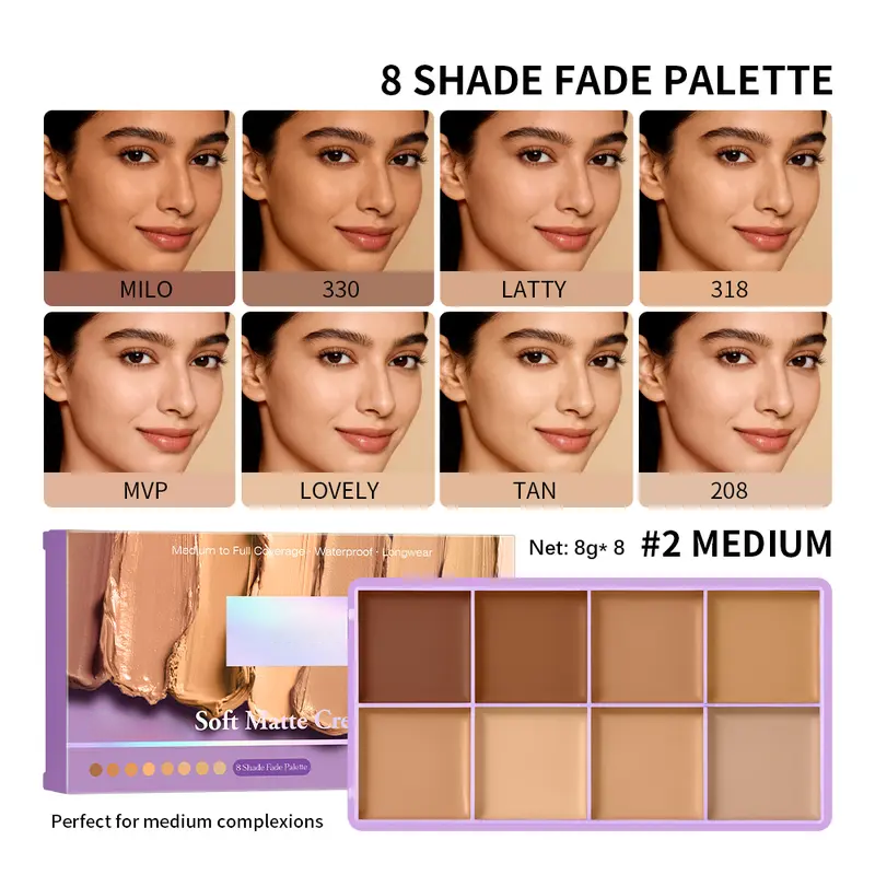 8-Color Cream Concealer Palette