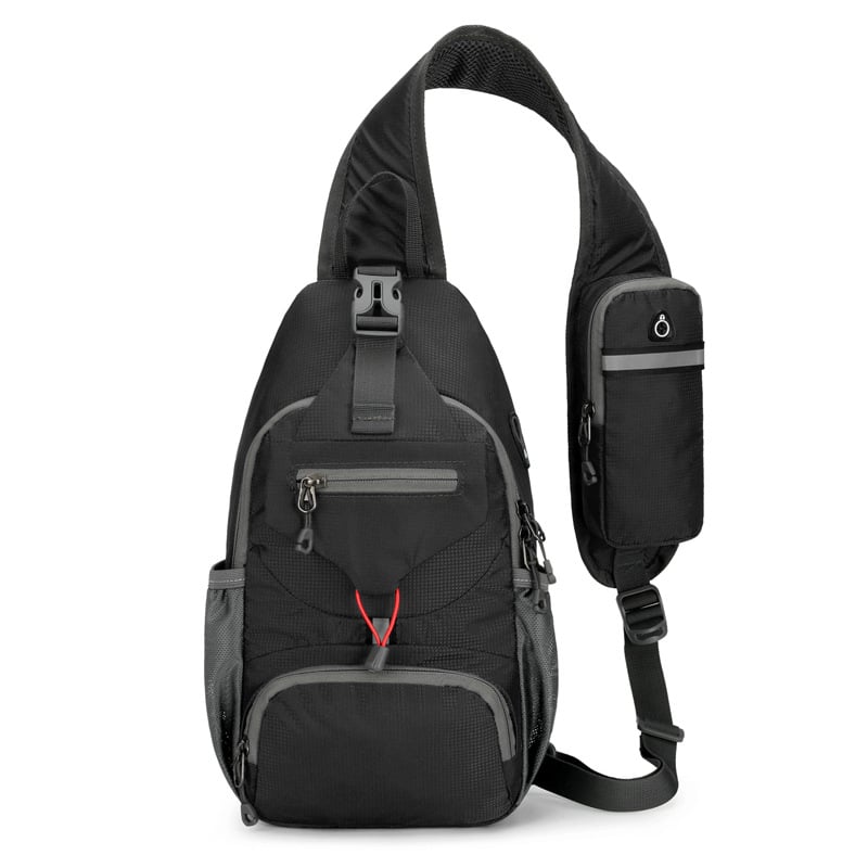 🌟 Packable Small Crossbody Sling Backpack with Side Pouch - ✨ Perfect for Hiking and Traveling