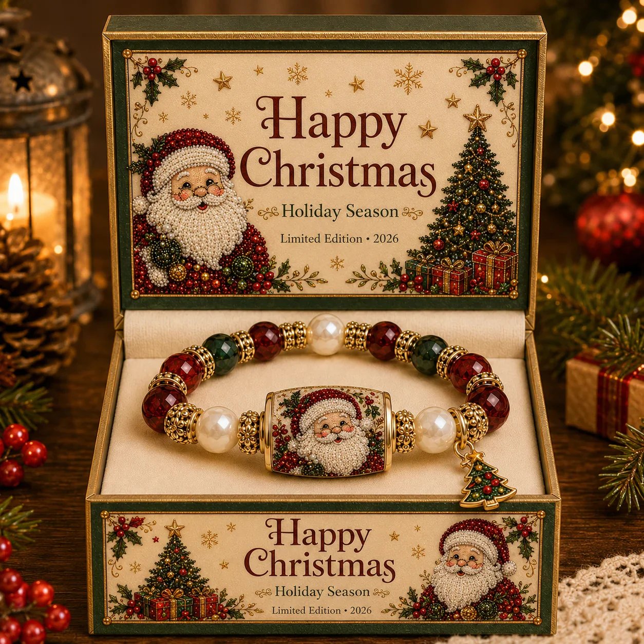 💥 Last Day 49% OFF – 🎄  Christmas Magic Collection Bracelet – Limited Edition Holiday Charm Bracelet