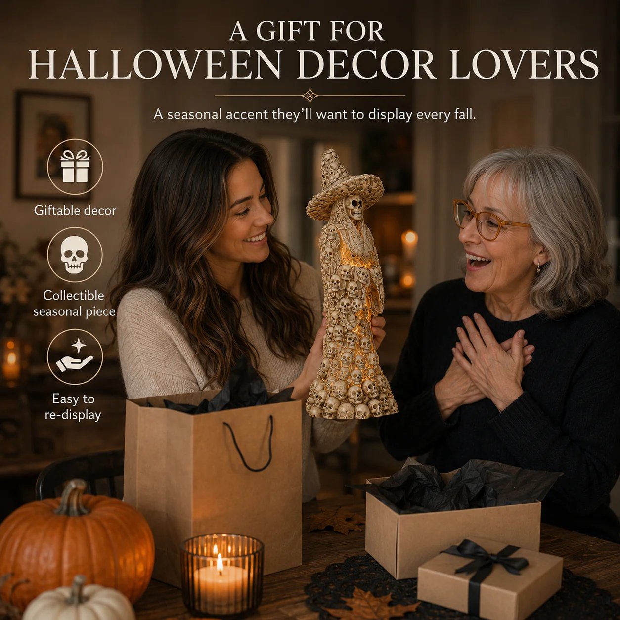💀Flash Sale 50% OFF-Skeleton Witch Ornament