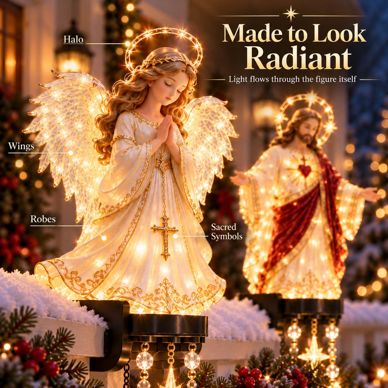 🎁LAST DAY 49% OFF🔥✨ Sacred Christmas Railing Lights