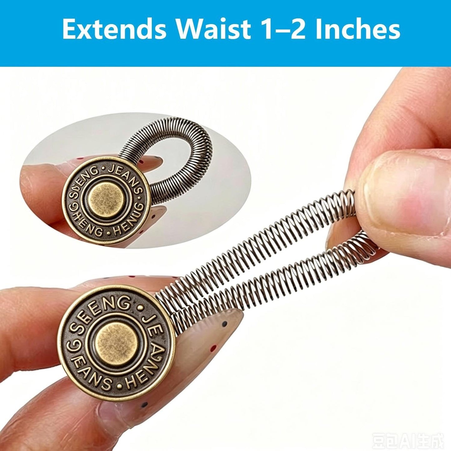 👖 8-Piece Metal Button Extenders for Jeans & Pants