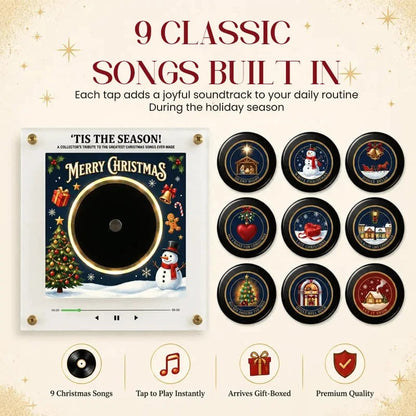 🎄 Christmas Music Fridge Stickers | Interactive Festive Decor with 9 Classic Christmas Carols