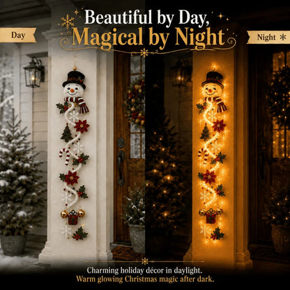 🔥Last day with huge discounts!– 🎄Glowing Christmas Door Hanger | 6 Festive Lighted Designs with Warm Glow, Dimensional Details & Space-Saving Vertical Décor ✨