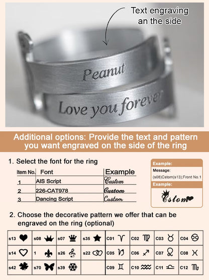 【Photo Customization】Pet Memorial Ring. Turn limited companionship into eternal remembrance. 🐾💍