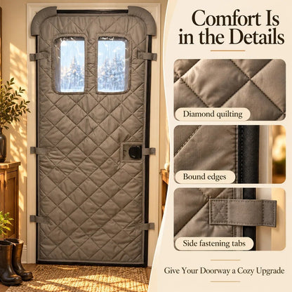 🏠❄️ Magnetic Thermal Door Curtain | Keep the Cold Out & Warmth In! 🧲🔥