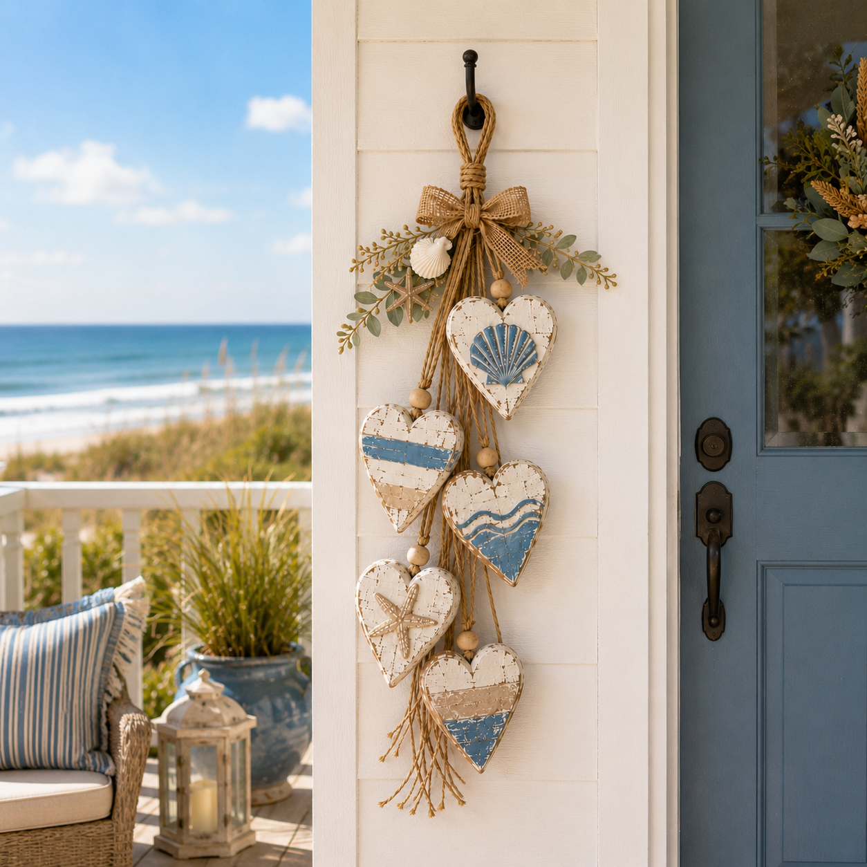 🤎 Handcrafted Hanging Heart Wall Decor – A Heartwarming Gift for Every Home
