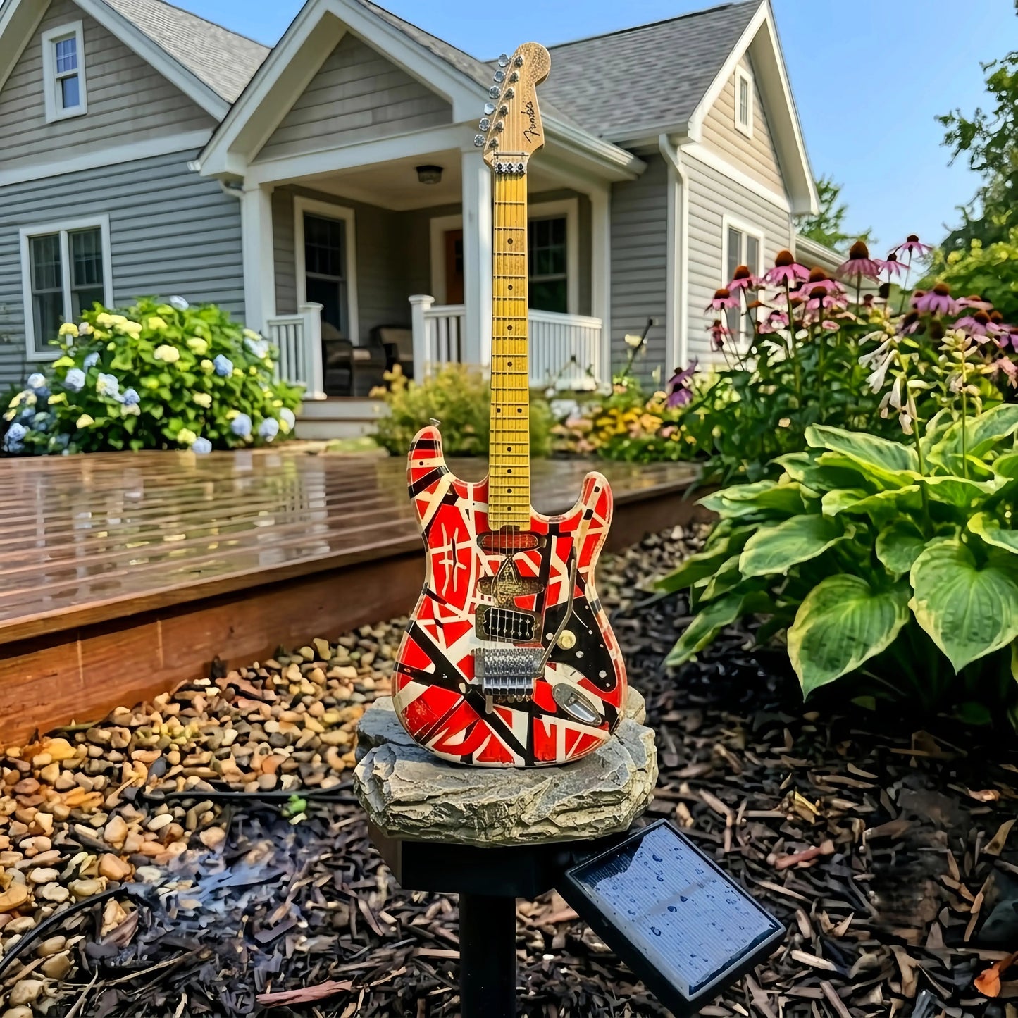 ✨️LAST DAY 50% OFF🎸 Rock Guitar Solar Garden Light – Unique Outdoor Music Decor