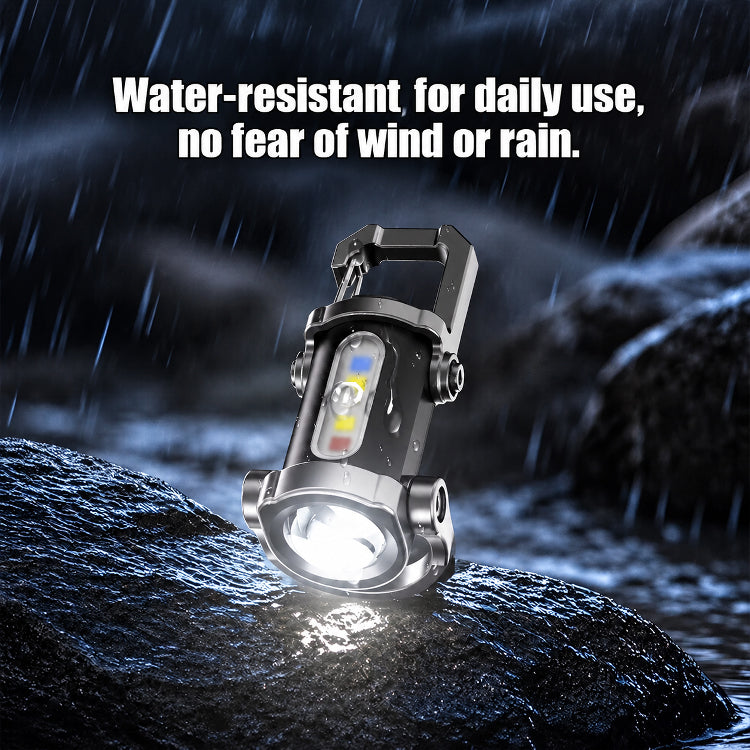 【3-in-1 Multifunction】SOS Emergency Light Flashlight