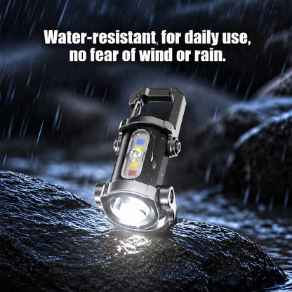 【3-in-1 Multifunction】SOS Emergency Light Flashlight