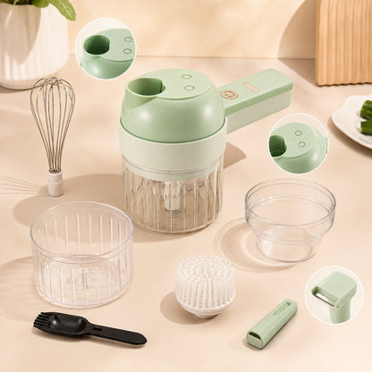 Wireless All-In-One Multi Kitchen Prep Tool  Cordless Food Processor For Slicing, Mincing, Peeling & Whipping