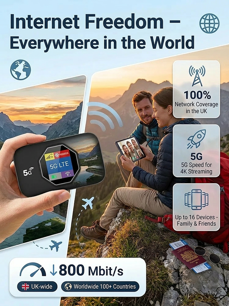 SIM-Free Lifetime Satellite WiFi. No dead zones, global coverage. Stop paying $100+/mo bills. Buy once, get unlimited fast internet forever!