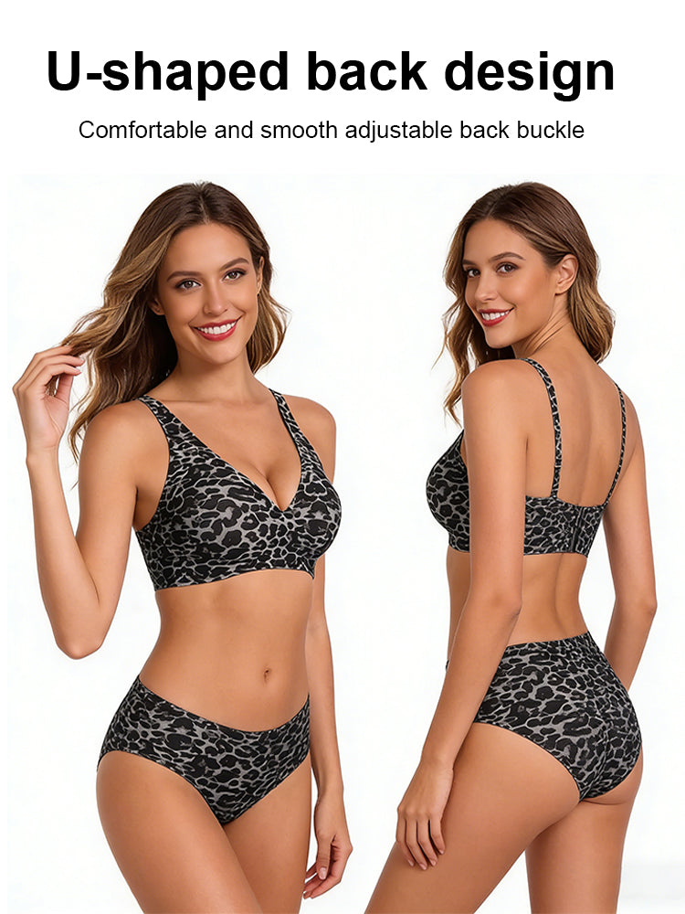 Seamless Wireless Full-Coverage Bra