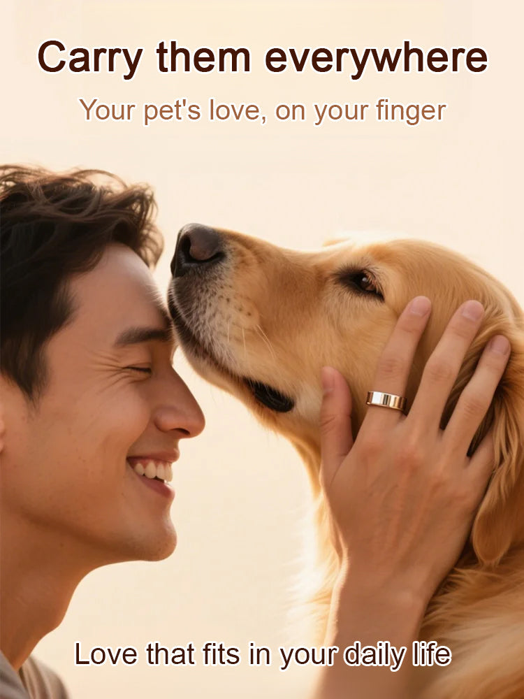 【Photo Customization】Pet Memorial Ring. Turn limited companionship into eternal remembrance. 🐾💍