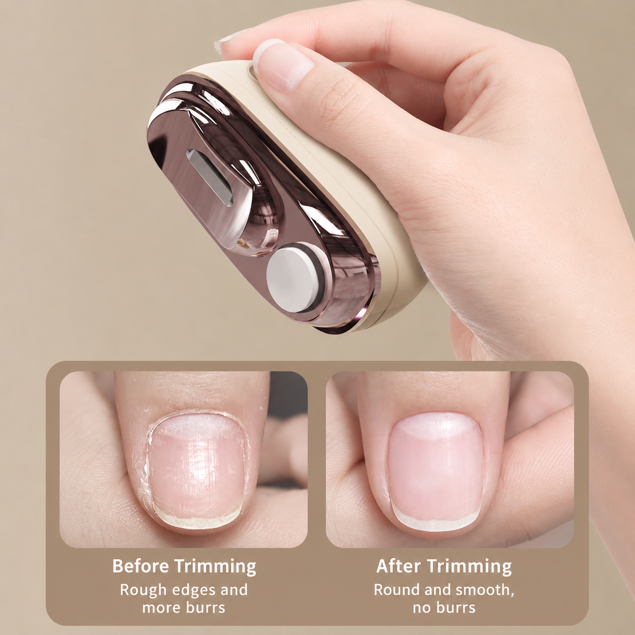 🏅 2-in-1 Smart Electric Nail Clipper & Polisher 🌟