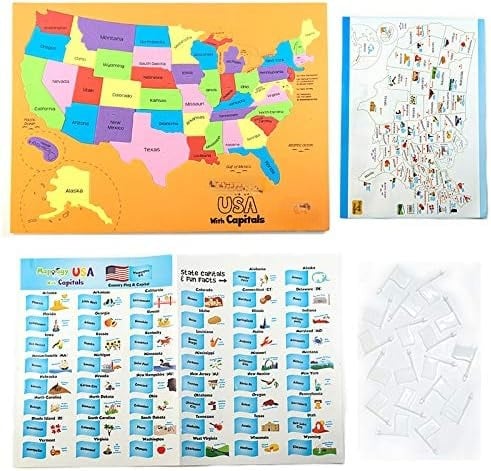 🔥Last Day 49% OFF - 🌍 World Map & USA Map Puzzle Set