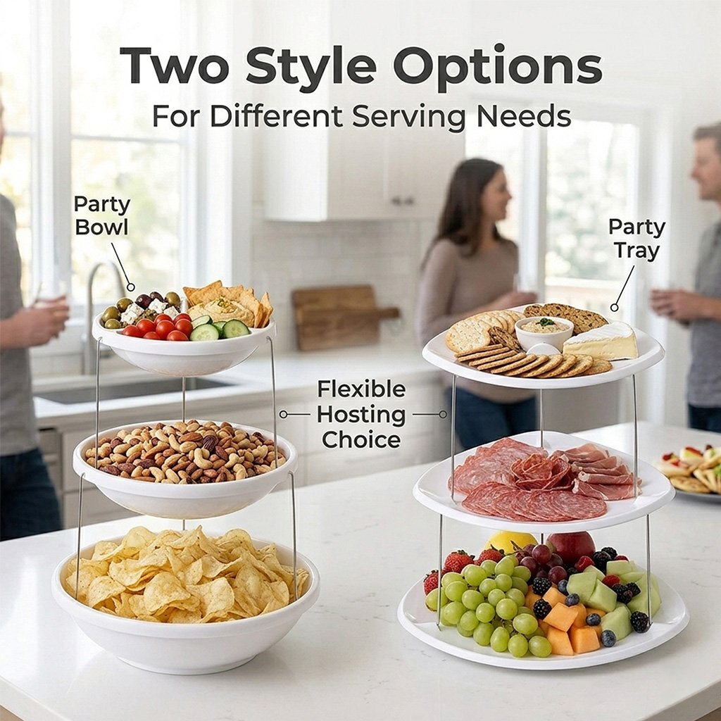 Foldable Pop-Up Snack Serving Trays