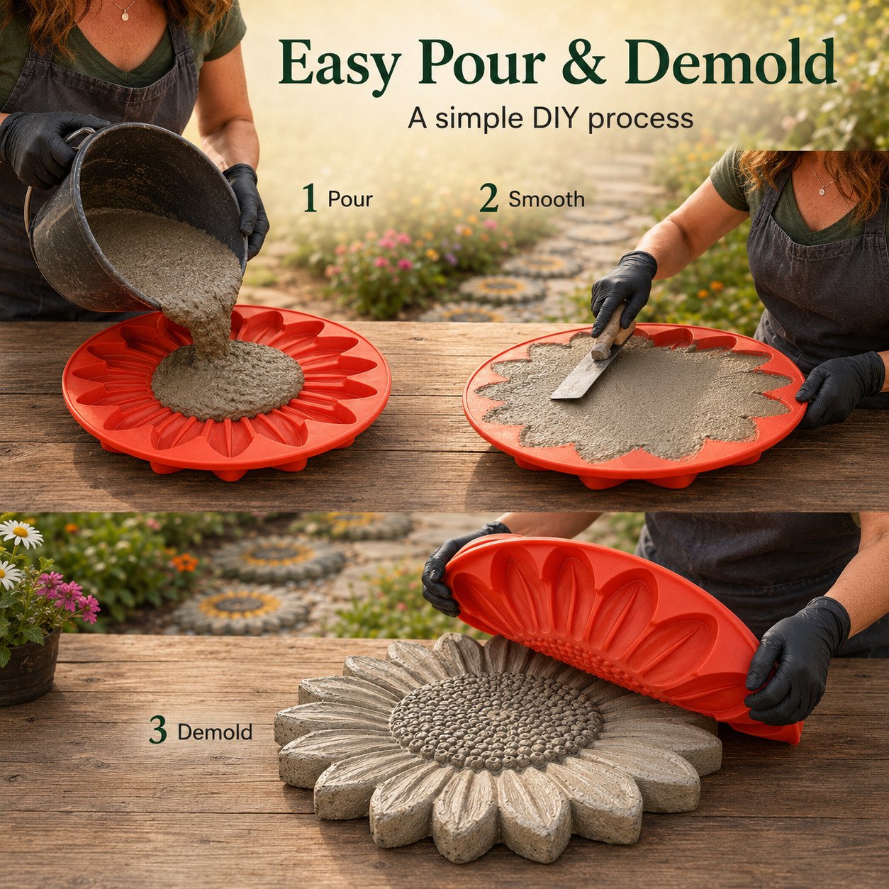 💥 LAST DAY 49% OFF - 🌻 Reusable Garden Art Mold – Make Your Garden Truly One of a Kind (📦Buy 2 Free Shipping)