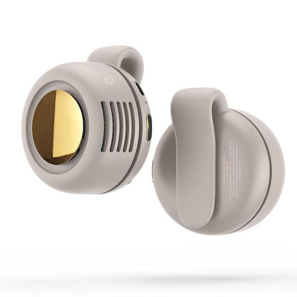 Portable Silent Mini Bladeless Electric Fan with Rotating Body and Three-Speed Adjustable Silent Cooling