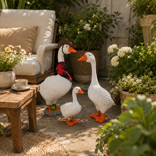 🪿 Classic Porch Goose Statue – Cozy Country Charm for Every Season🌿