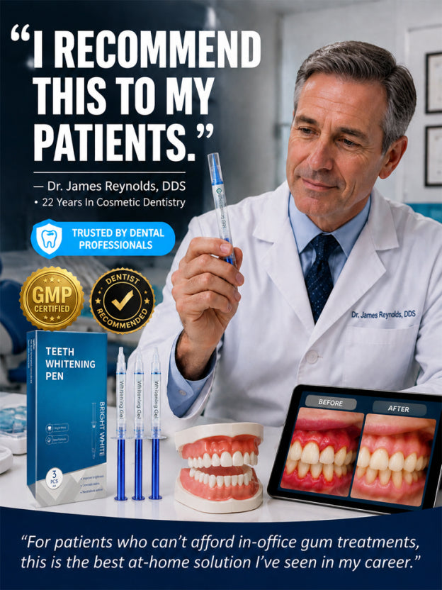 【Restore youthful vitality and smile】Teeth repair whitening gel，7x deeper penetration repairs gums, restoring a youthful, white smile in 7 days!