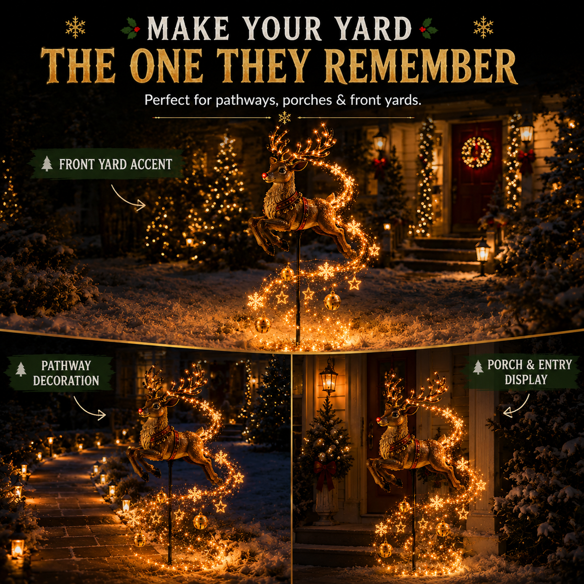 🎄Last day 50% Off🎄✨Christmas Magic Garden Collection - Transform Your Yard Into A Winter Wonderland With Enchanted Flowing Lights