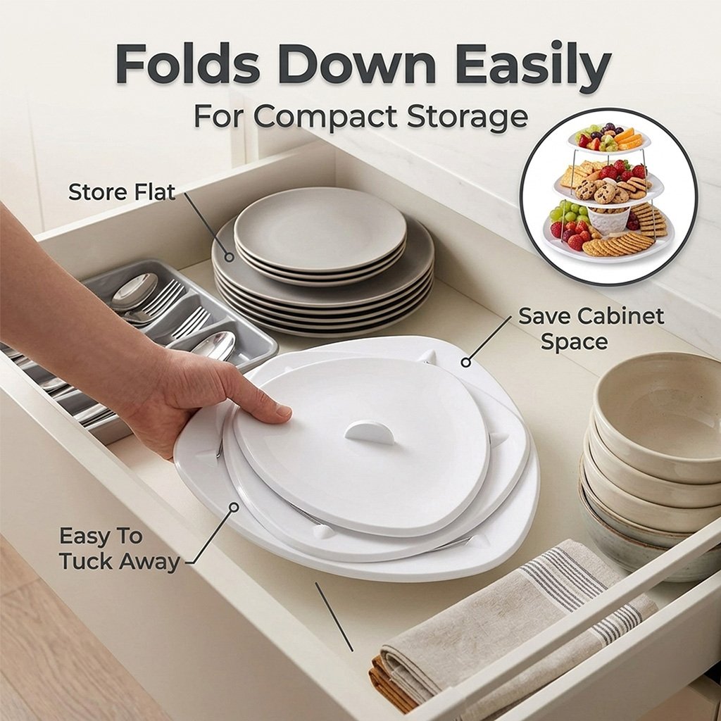 Foldable Pop-Up Snack Serving Trays
