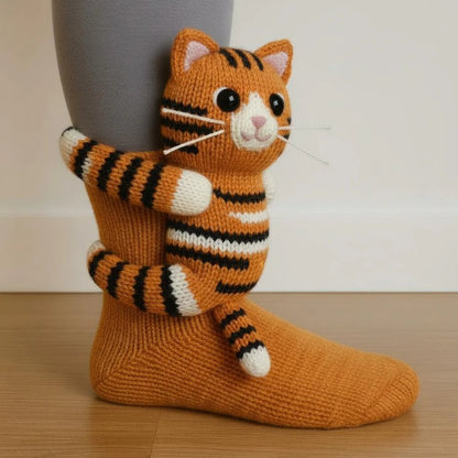 🎅Limited Sale 53% Off 🎄3D Knit Animal Socks