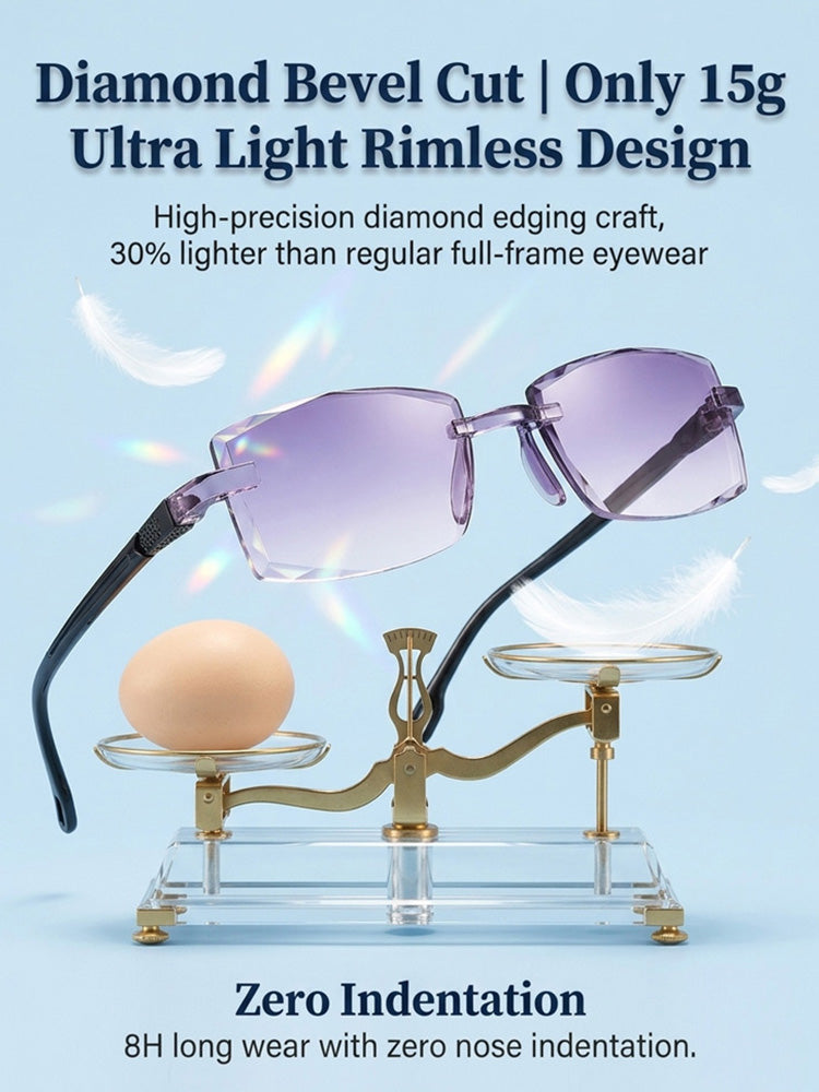Reading glasses and sunglasses combined — no more hauling a second pair around!