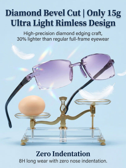 Reading glasses and sunglasses combined — no more hauling a second pair around!