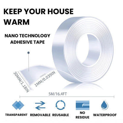 🏡 Universal Door Gap Seal Tape | Block Drafts, Dust & Bugs Instantly