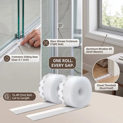 🏡 Universal Door Gap Seal Tape | Block Drafts, Dust & Bugs Instantly