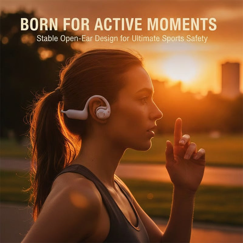 AI Camera Open Ear Headphones