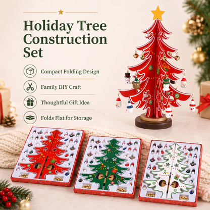 🔥DIY Wooden Christmas Tree Ornament Set