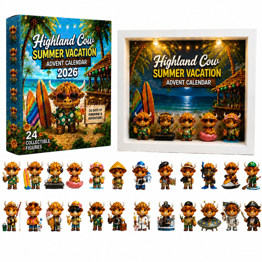 💥Hot Selling Surprise🐮Highland Cow Summer Vacation Advent Calendar 2026