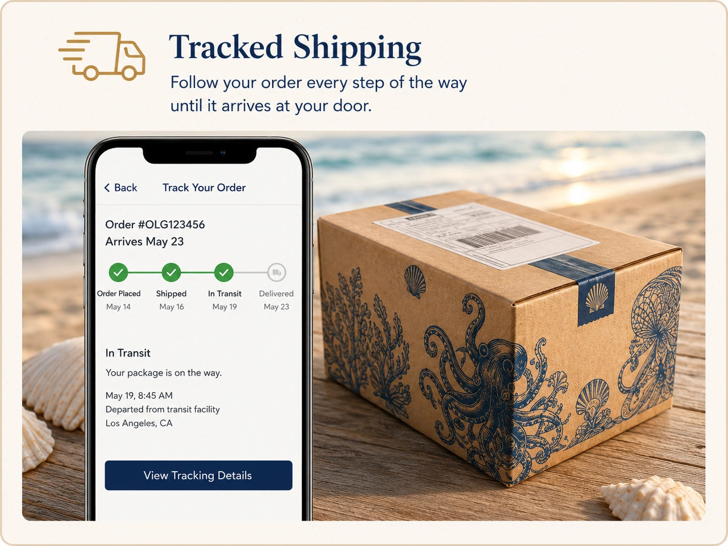 Tracked shipping information