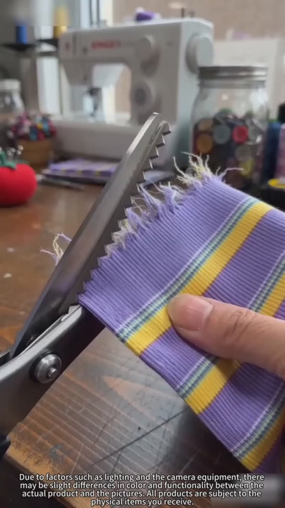 Stainless Steel Zig Zag Scissors with Serrated Teeth - Perfect for DIY Crafts✂️
