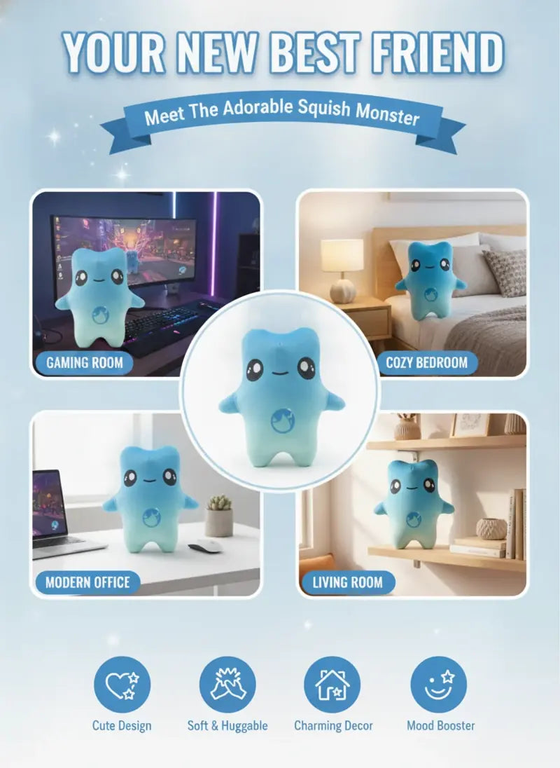 Puffi displayed in a gaming room, bedroom, office and living room