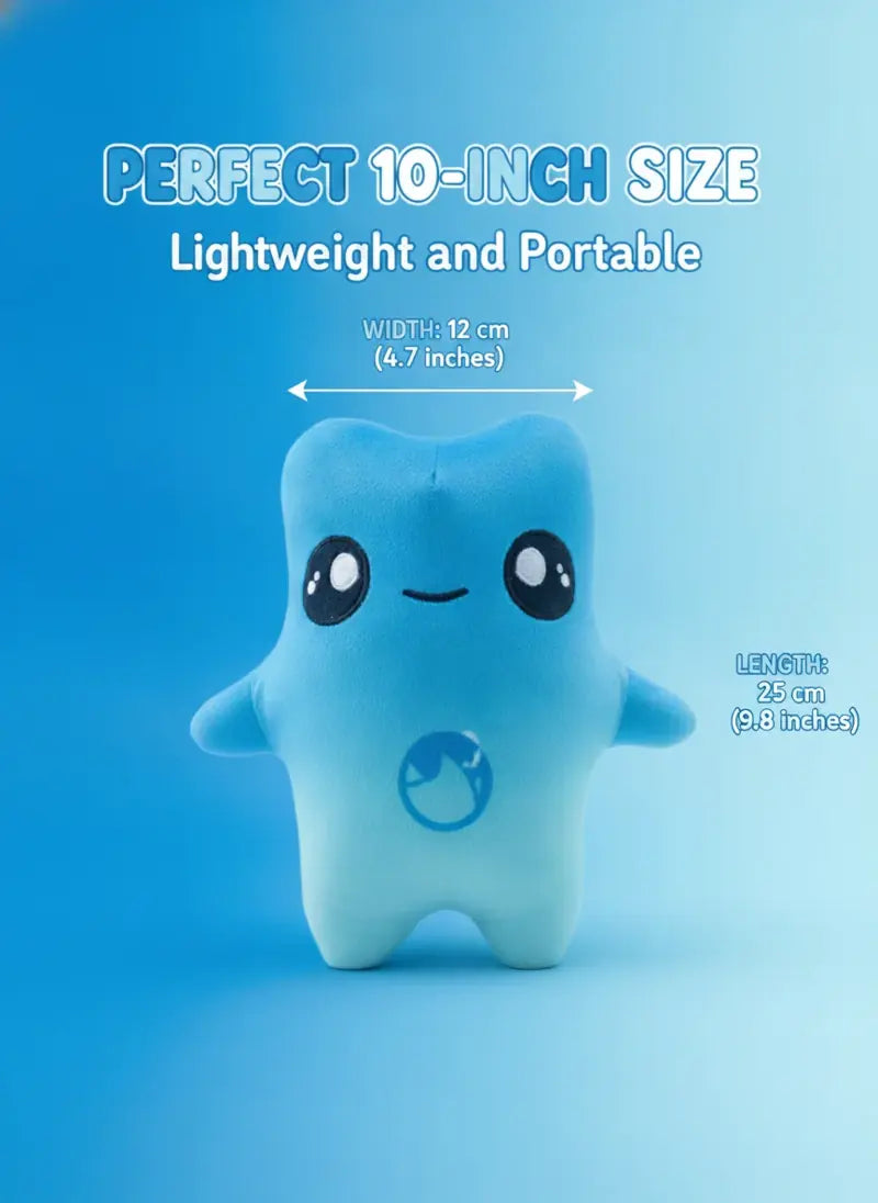 Puffi Water Sprite size guide showing about 10 inches tall