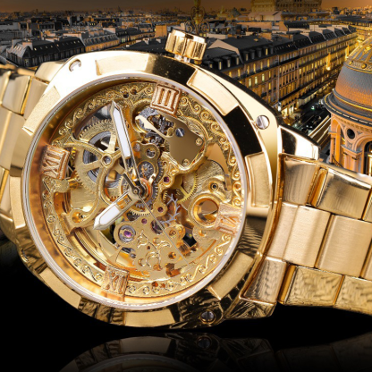 ⏳Time-Limited Special⏰Skeleton Automatic Watch – See The Movement, Feel The Craft , Dress for Every Occasion 💼