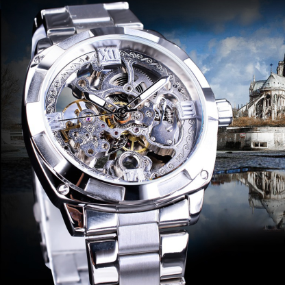 ⏳Time-Limited Special⏰Skeleton Automatic Watch – See The Movement, Feel The Craft , Dress for Every Occasion 💼