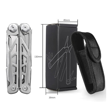 🚀16-in-1 Multitool with Large Scissors | Compact Outdoor Tool for Camping & Repairs