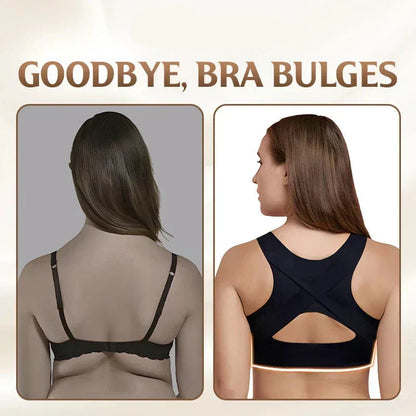 ✨50% OFF NOW! 👙 Front Closure Cross-Back Wireless Posture Bra – Ultra Push-Up, All-Day Comfort & Natural Lift for a Slimmer, Taller Silhouette 💖