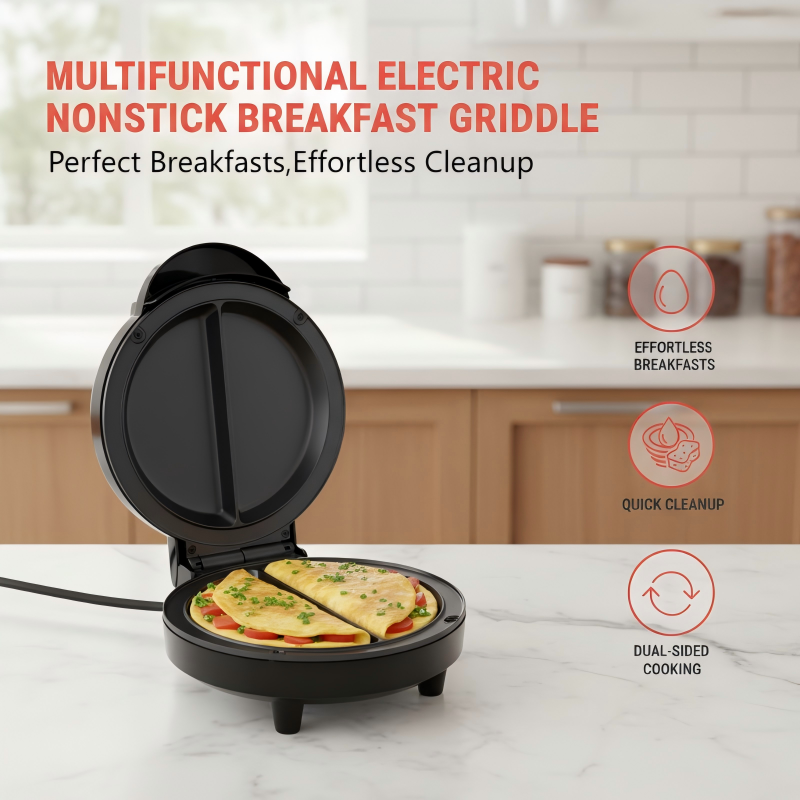 🔥Multifunctional Electric Nonstick Breakfast Griddle