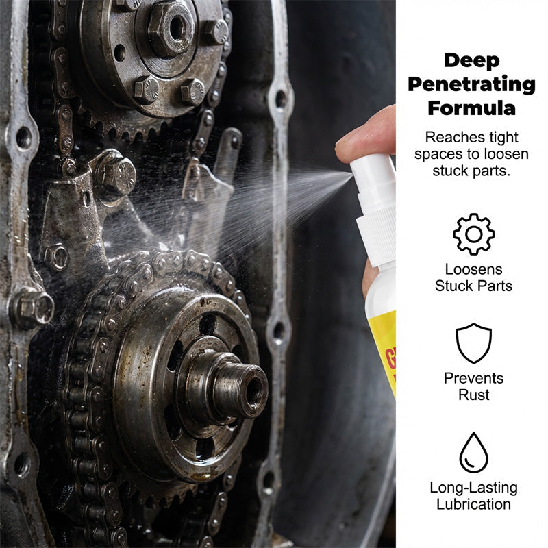 🛠️ First 50 customers enjoy 50% off! ⚡ Multi-purpose rust remover and lubricant spray – Instantly eliminates noise – Metal tool repair agent 🧴